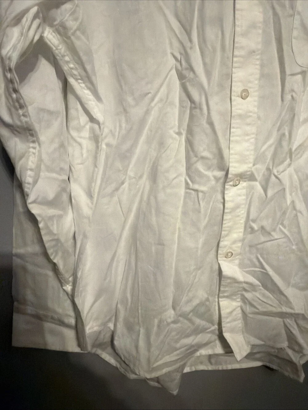 Buck Mason Men’s XL White California Oxford One Pocket Shirt